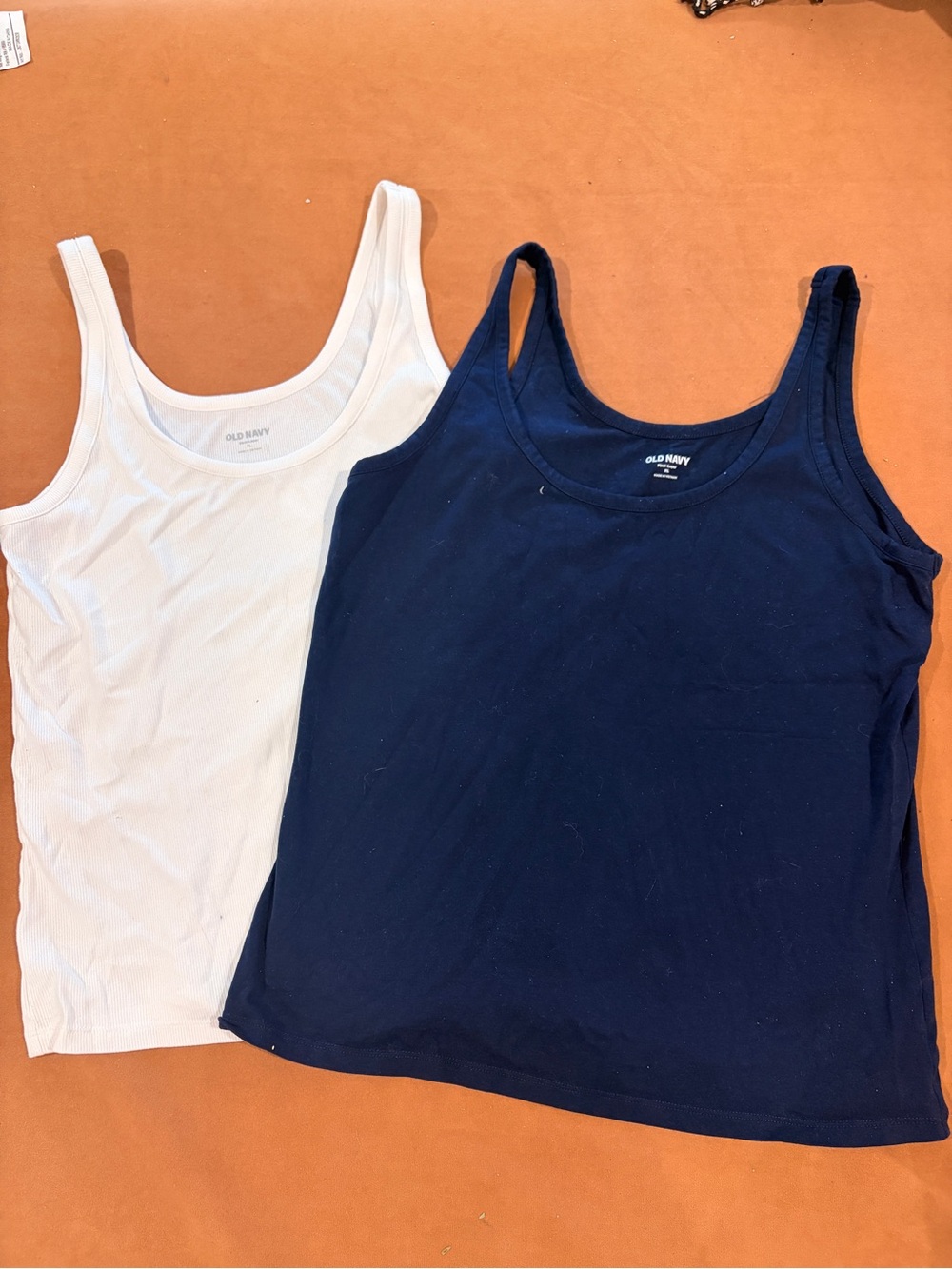 Old Navy White, Black, Navy Blue Scoop Neck Tank Top